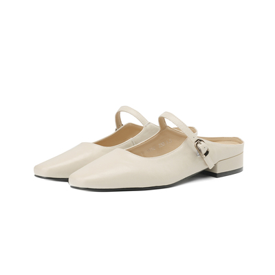 达芙妮包头半拖鞋女夏季外穿