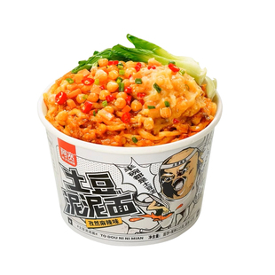 阿宽土豆泥泥面桶装番茄味方便速食宿舍夜宵充饥孜然麻辣味拌泡面