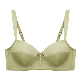 EMMAROSE胖mm大码内衣女大胸显小聚拢防下垂圆润上托文胸春夏薄款