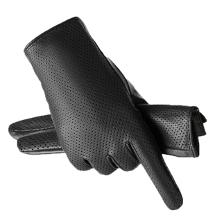 头层小羊皮男士手套秋冬薄款开车驾驶防滑骑行柔软舒适商务薄丝里