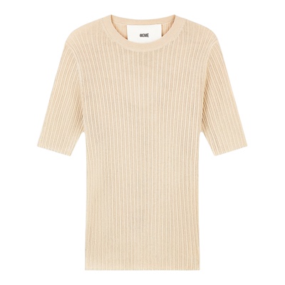 440ME天丝桑蚕丝修身短袖针织T恤