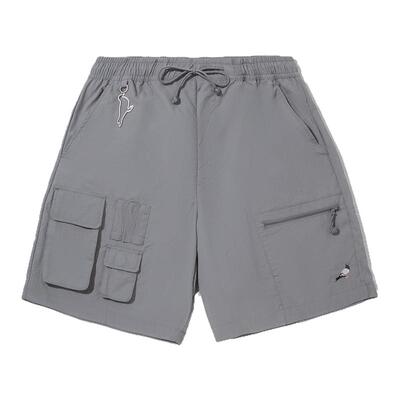 李宁正品 x STAPLE联名系列男子清凉透气宽松潮流休闲短裤AKSV579