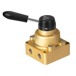 气动开关10换向阀手动转阀门HV-02/03/4三位四通4HV230/330手板08