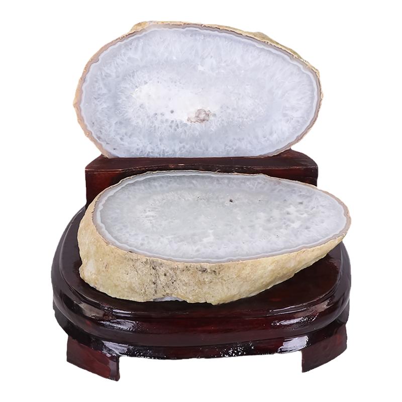玛瑙聚宝盆摆件天然水晶洞原石