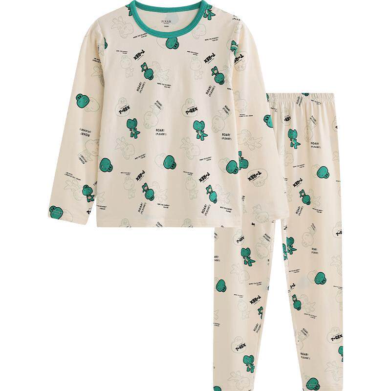 男童内衣套装秋冬家居服