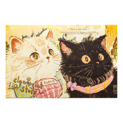 爪爪物语猫狗插画信封