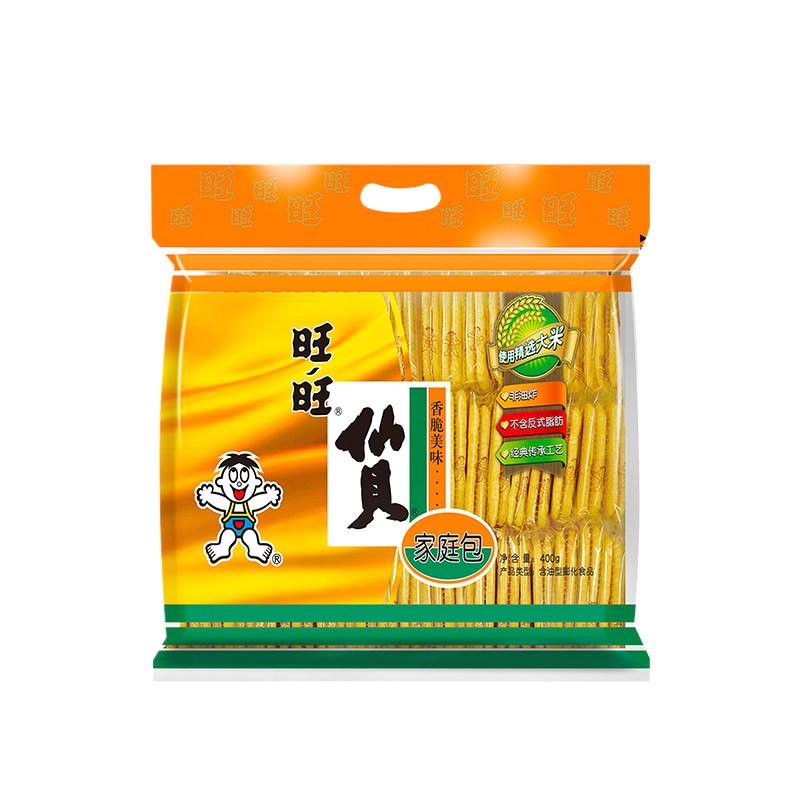 旺旺仙贝雪米饼非油炸烘焙独立包装香脆美味休闲儿童零食下午茶