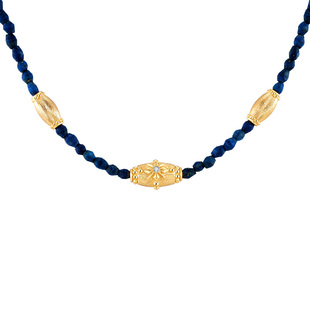 sanswood森吾《北冥》进口宝蓝青金石项链轻奢中式串珠颈链锁骨链