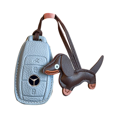 奔驰e300l钥匙套女cla200/cls260/glc300l/c260l/a200l/gla腊肠狗