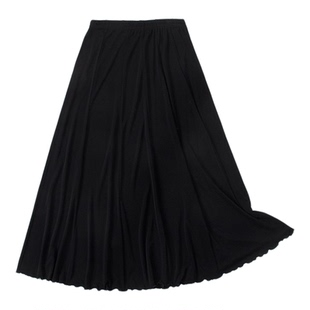 专柜尾货重磅加厚加捻真丝半裙100桑蚕丝女短裙中长款顺滑a字裙