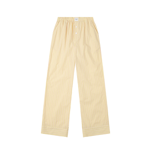 FORRETRO 经典条纹睡裤情侣家居服睡衣纯棉春夏秋薄款长裤可外穿