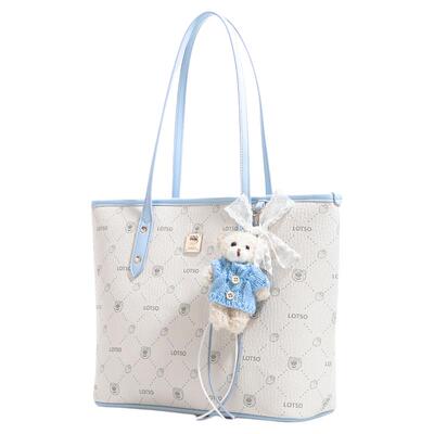 迪士尼草莓熊印花大容量托特包包