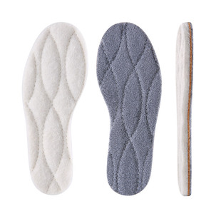 儿童超薄保暖鞋垫薄绒冬季羊毛加绒乳胶小孩专用防寒薄款吸汗防臭