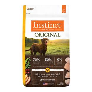 Instinct天然百利美国进口经典无谷生鲜鸡全价冻干狗粮