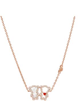 阿玛尼白鹿同款密镶小熊时尚项链