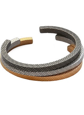 欧美男女钛钢刻字手镯