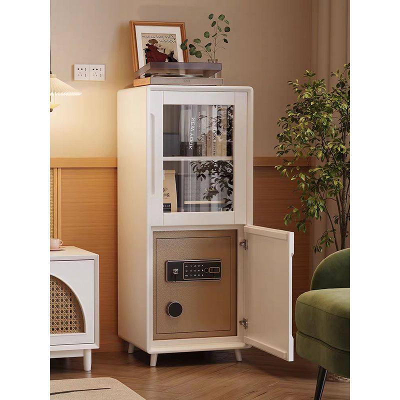 实木边柜家用隐形防盗智能卧室保险柜储物柜客厅保险箱隐藏式一体