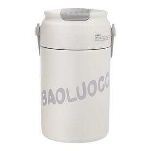 简约水杯保温杯女士高颜值学生带茶隔吸管杯茶水分离杯子2025新款