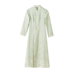 2025新款改良旗袍禅意国风上衣女新中式茶服秋冬盘扣汉服时尚女装