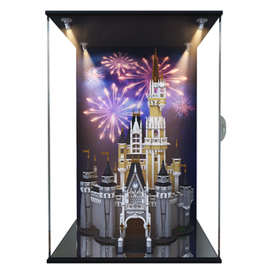 亚克力展示盒适用乐高迪士尼城堡 71040积木模型防尘罩手办收纳盒