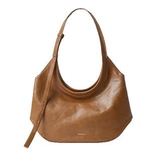 王玉雯同款OMENTAR欧蒙特植鞣头层牛皮小号木马包大容量女托特包