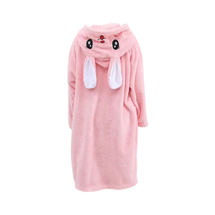 儿童浴袍长袖浴巾斗篷可穿式中大童珊瑚绒洗澡专用吸水性好秋冬