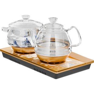 金灶H9全自动底部上水电热水壶茶台烧水壶一体家用茶桌玻璃热水壶