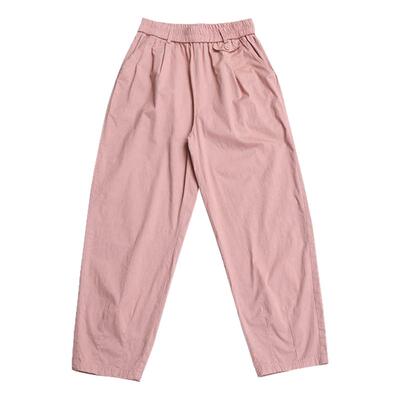 夏季纯棉女九分小脚哈伦显瘦裤