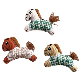 秋冬季布艺小马胸针玩偶配饰马年新年元素装饰品服饰围巾diy配件