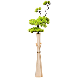 入门玄关细长高艺术花瓶摆件客厅插仿真花高档家居客厅壁龛装饰品