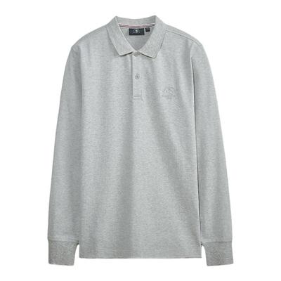 圣大保罗休闲长袖纯棉t恤polo衫