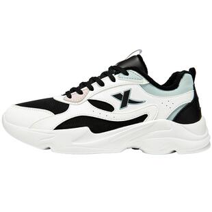 特步女鞋冬季加绒保暖棉鞋2026新款厚底休闲老爹鞋轻便女款运动鞋