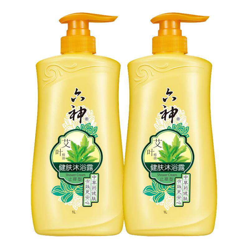 六神艾叶健肤沐浴乳露清凉滋润止痒男女通用家庭装正品官方旗舰店