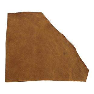 复古黄棕色头层牛皮真皮皮料做旧土黄色磨砂吸水座椅沙发皮包内里