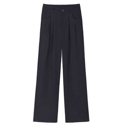 加长阔腿裤大码高个子直筒西装裤