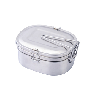 304不锈钢饭盒上班族餐盒工作便当盒食堂铁饭碗带饭双层学生便携