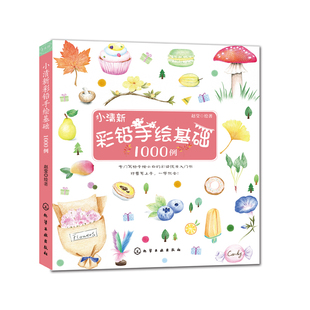 小清新彩铅手绘基础1000例 彩铅画入门教程书 彩色铅笔手绘书 彩铅画技法从入门到精通 手绘彩铅画图 零基础彩铅画技法书籍