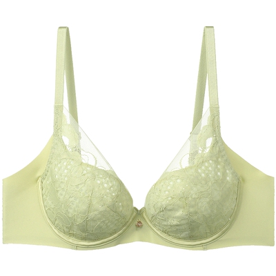 【风巢杯】安莉芳薄荷曼波蕾丝夹碗围文胸女大胸显小内衣EB00799