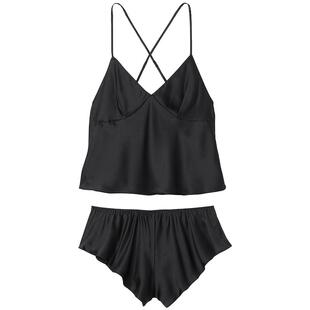 维密魅力性感缎感美背吊带背心家居服套装睡衣女款