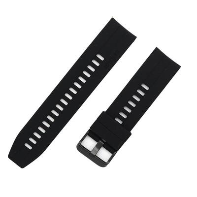 适用华为黑扣柔软亲肤硅胶表带