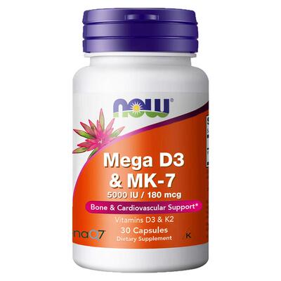 NOW维生素d3k2胶囊美国进口