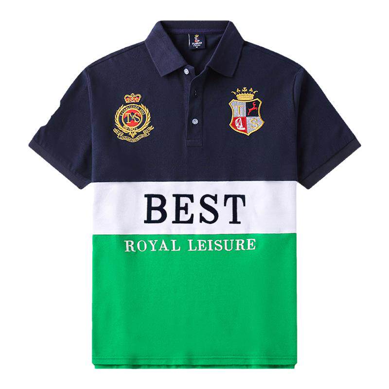 休闲绣时尚新品POLO衫纯棉短袖