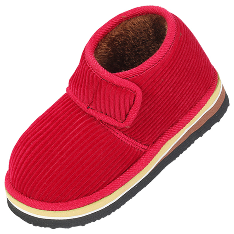 冬季手工棉拖鞋男女包跟加绒厚底防滑居家用中老年传统老棉鞋保暖