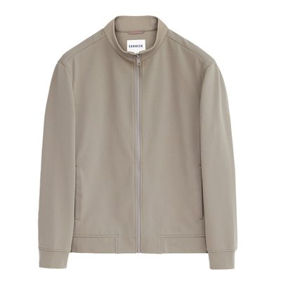 细格轻量保暖面料立领款运动外套