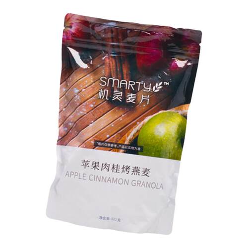 机灵麦片苹果肉桂蔓越莓黑芝麻烘焙燕麦酸奶碗代餐即食谷物饱腹