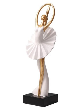 现代简约芭蕾舞者人物雕塑摆件