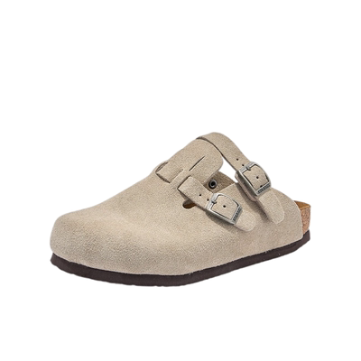 两穿勃肯鞋真牛皮软木底