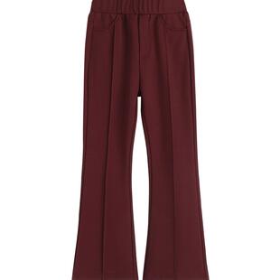 英氏女童喇叭裤2026春秋新款儿童阔腿裤长裤休闲时尚中大童裤子潮