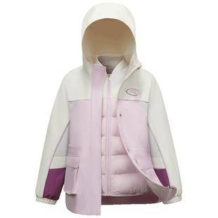 FILA KIDS斐乐童装女大童羽绒服2025冬新款儿童保暖两件套上衣