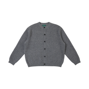 【绿标】haonanhuang7针16支100%纯羊毛粗针质感软糯蓬松毛衣开衫